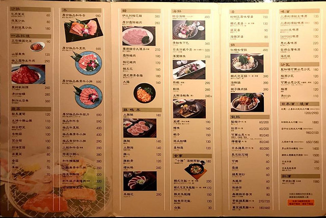 匠屋燒肉菜單