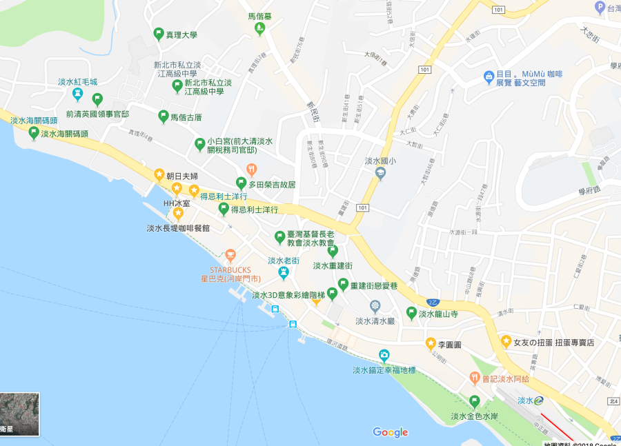 淡水景點地圖