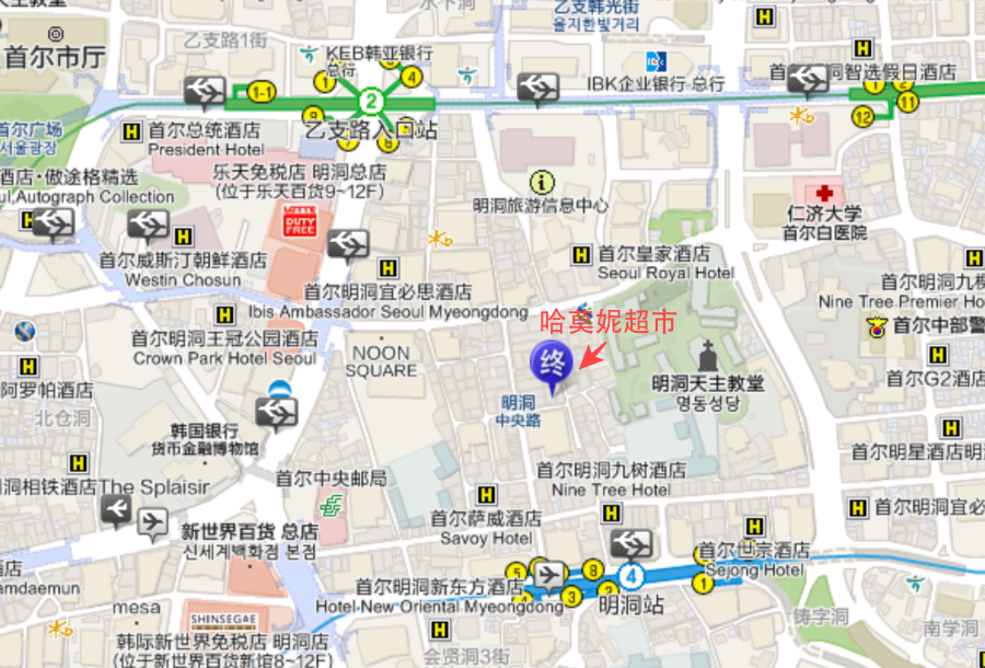 哈莫妮超市地圖