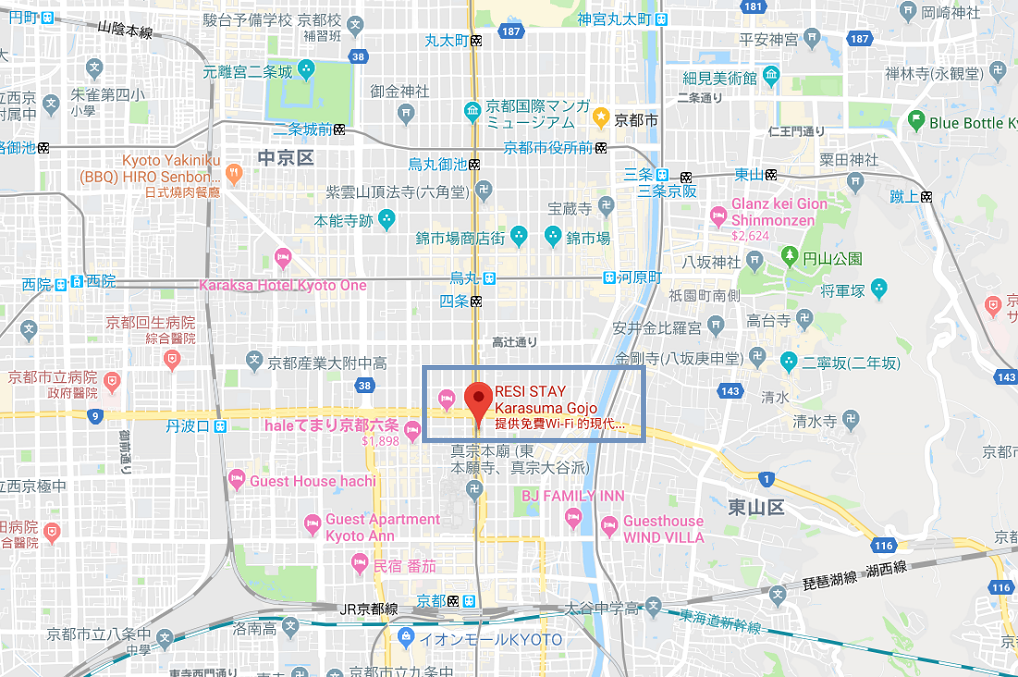 Resi Stay 地圖