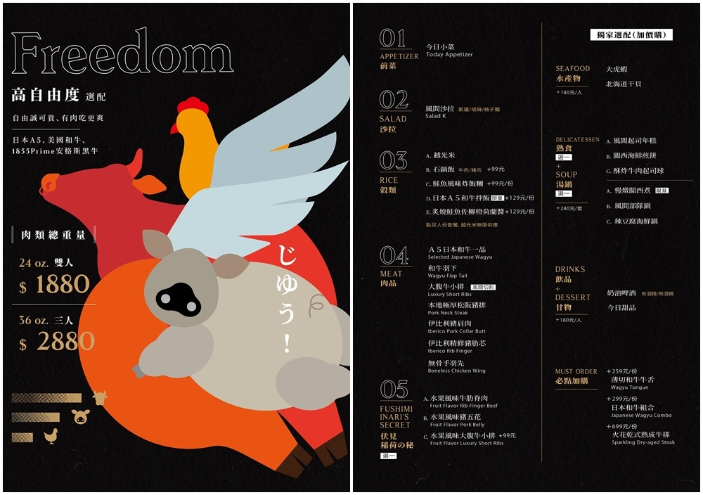 燒肉風間菜單-4