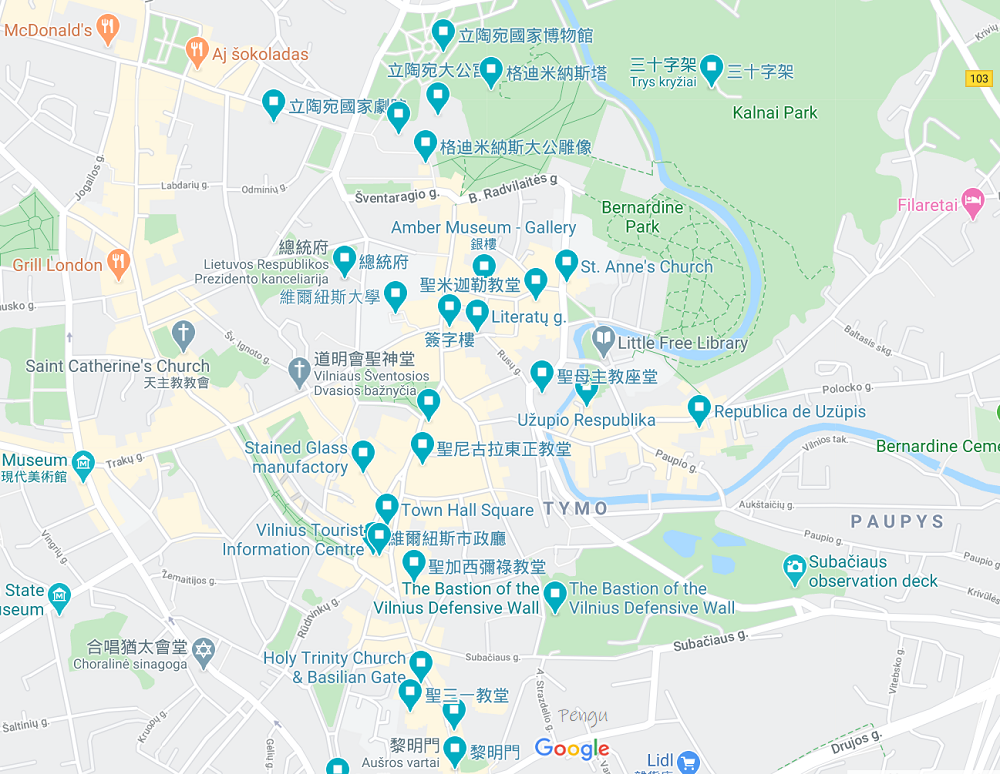 維爾紐斯地圖