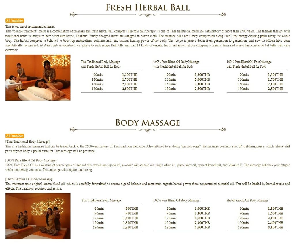 Asia Herb Menu 1