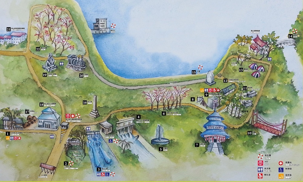 烏山頭水庫地圖