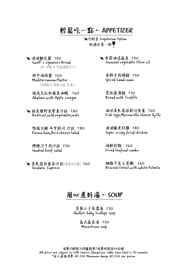 波波廚房菜單