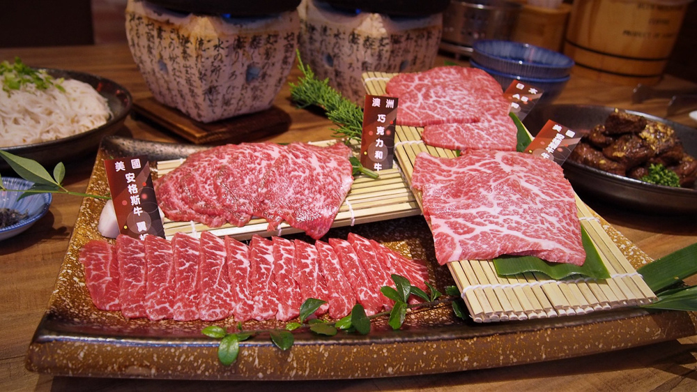 富田和牛 四盛合肉盤