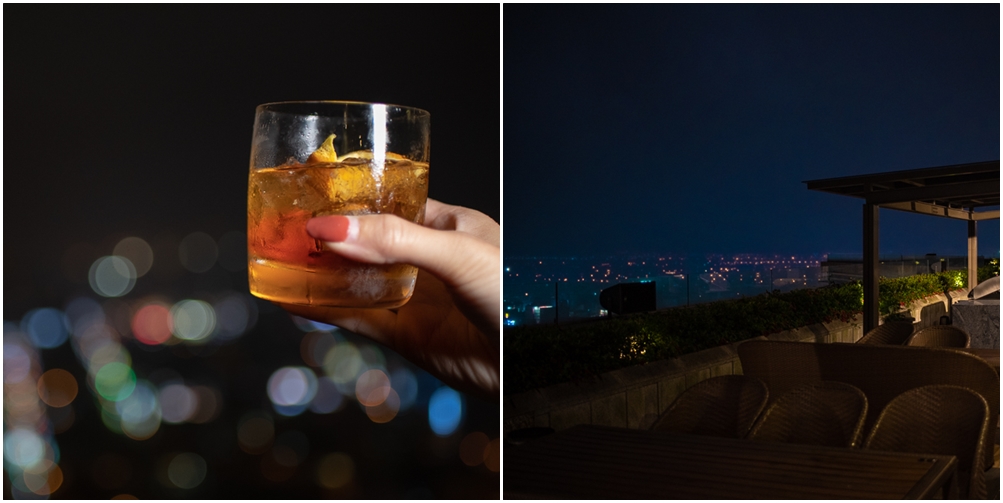 村卻國際溫泉酒店。星空酒吧