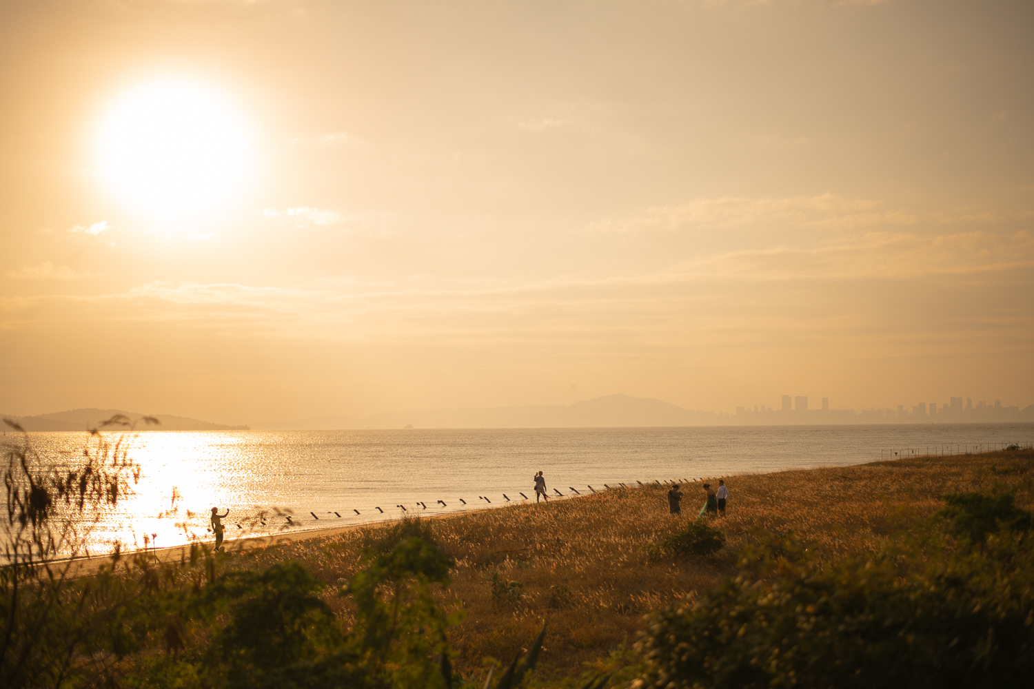 慈湖夕陽