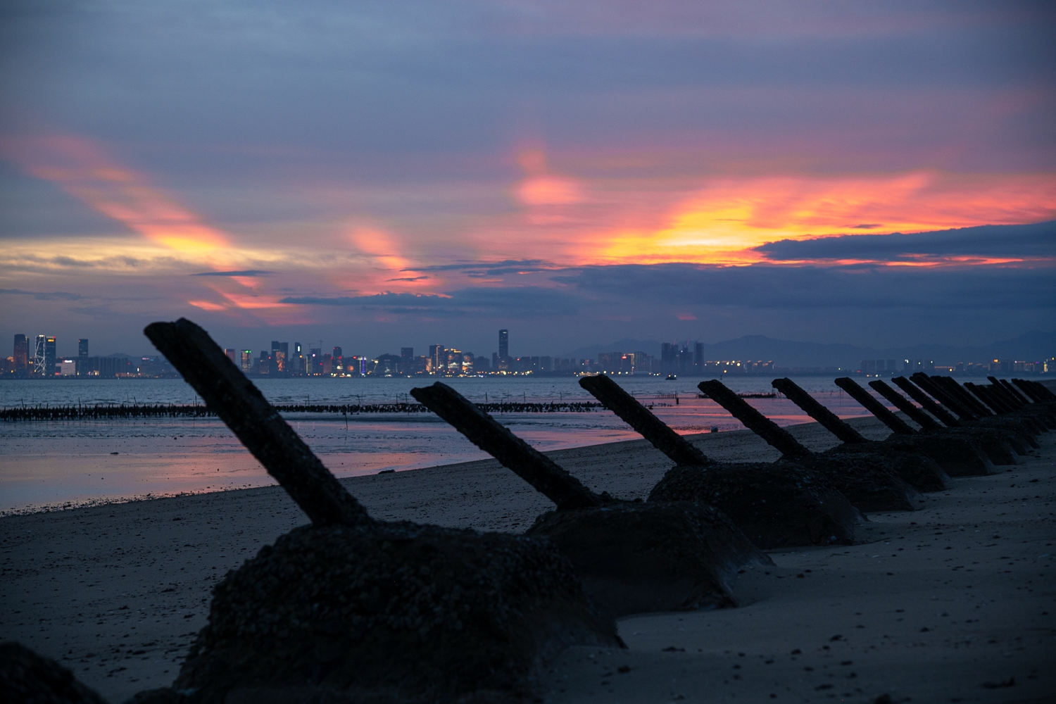 慈湖夕陽