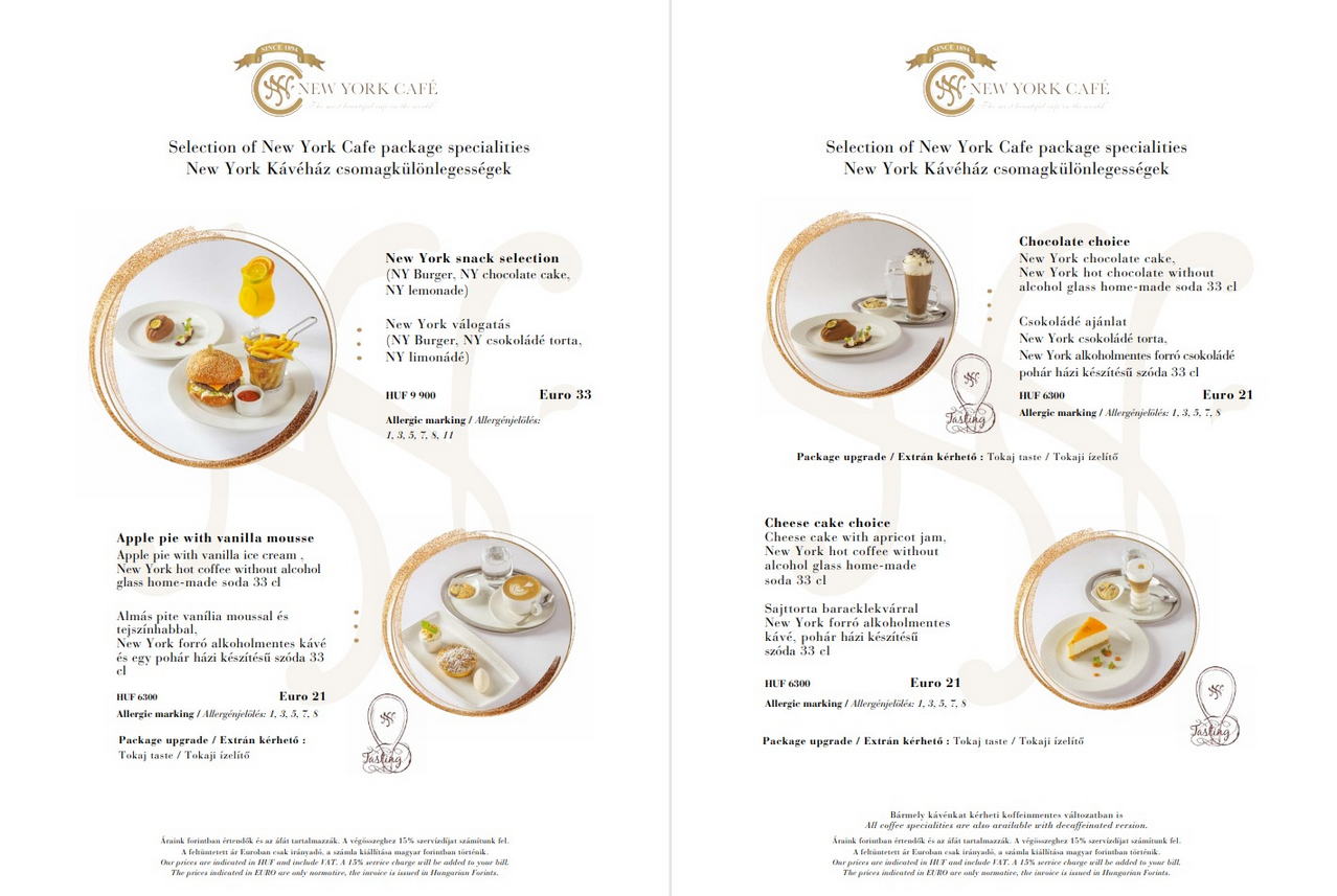 New York Cafe菜單