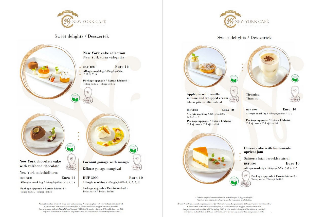 New York Cafe菜單