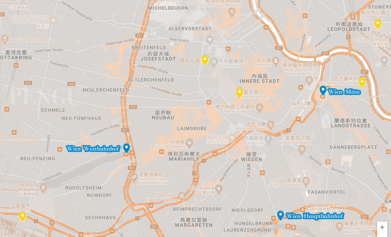 維也納地圖
