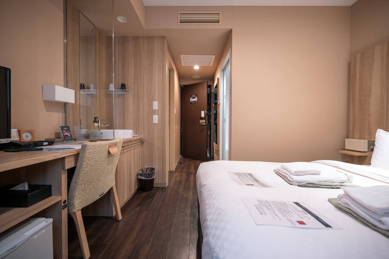 仙台住宿Hotel Vista Sendai 雙人房空間格局