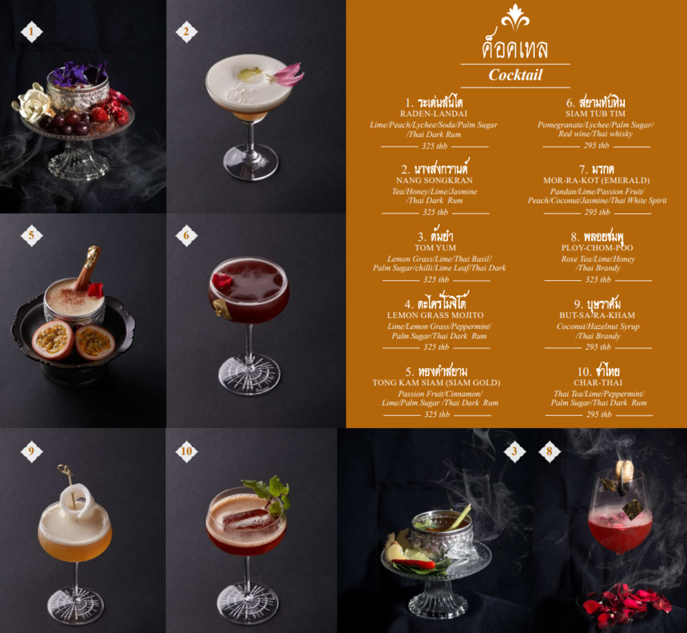 Baan Landai Fine Thai Cuisine 調酒菜單