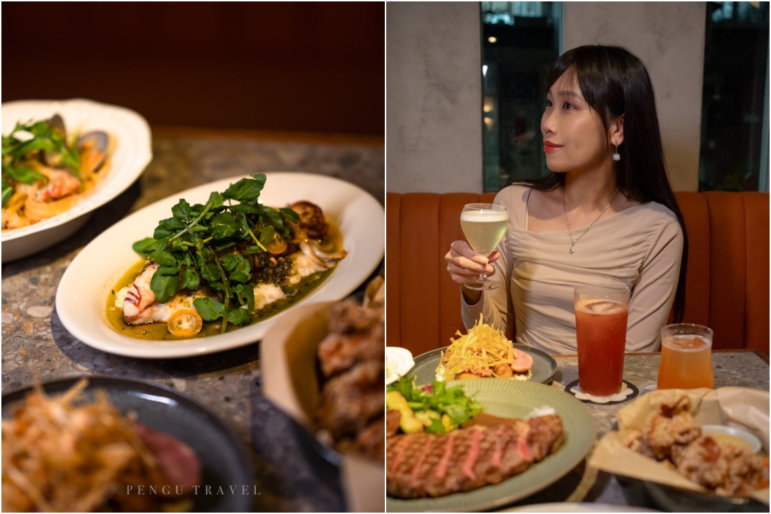 Pengu Travel 與好友共三人相約nul，實際品嘗開味菜與主菜個三道，特別推薦炙烤劍魷、花枝·蒜味辣椒麵、紐約客牛排，菜色相當有水準。