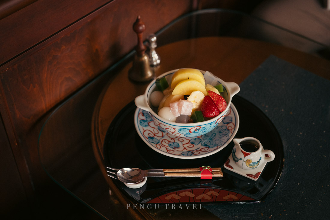 函館喫茶店：舊茶屋亭水果餡密あんみつ