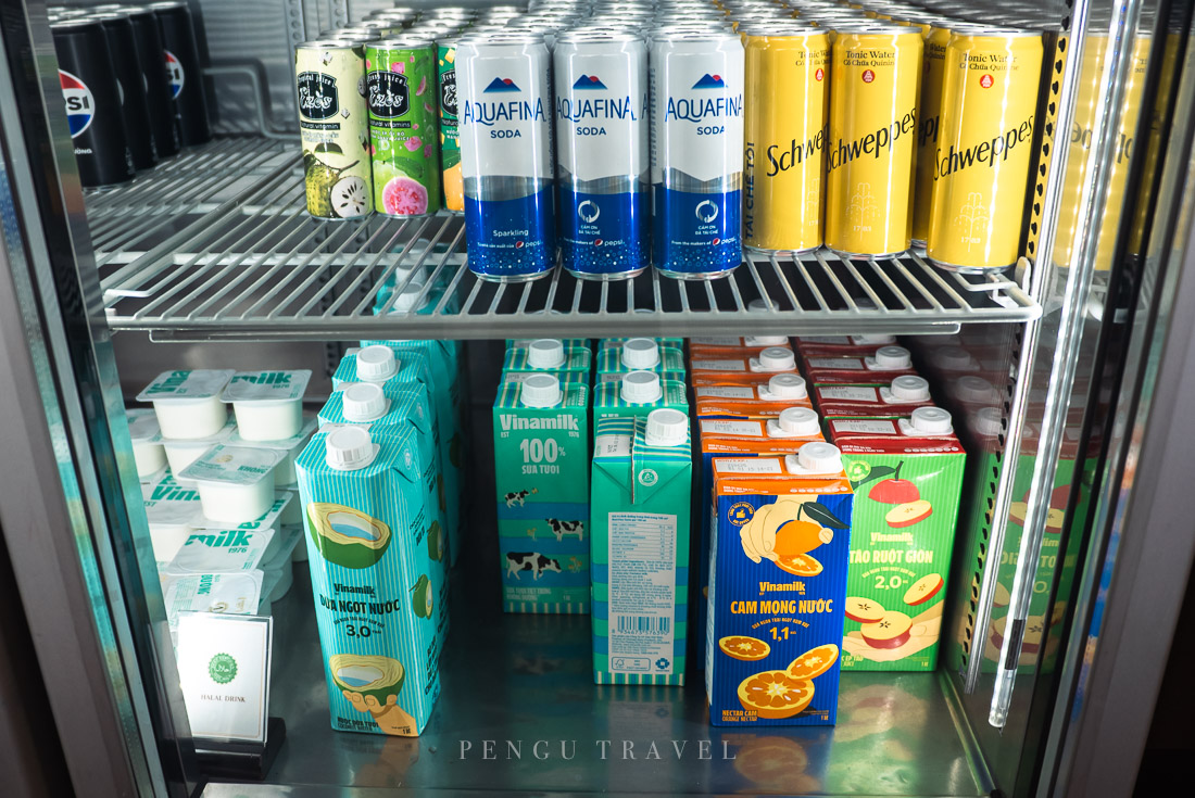 SH Premium Lounge冰箱軟飲與果汁