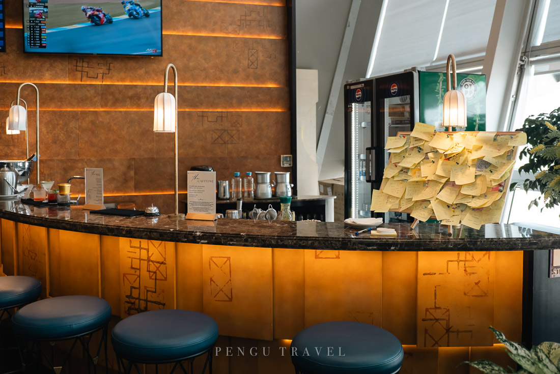 河內機場 SH Premium Lounge 吧台區設計