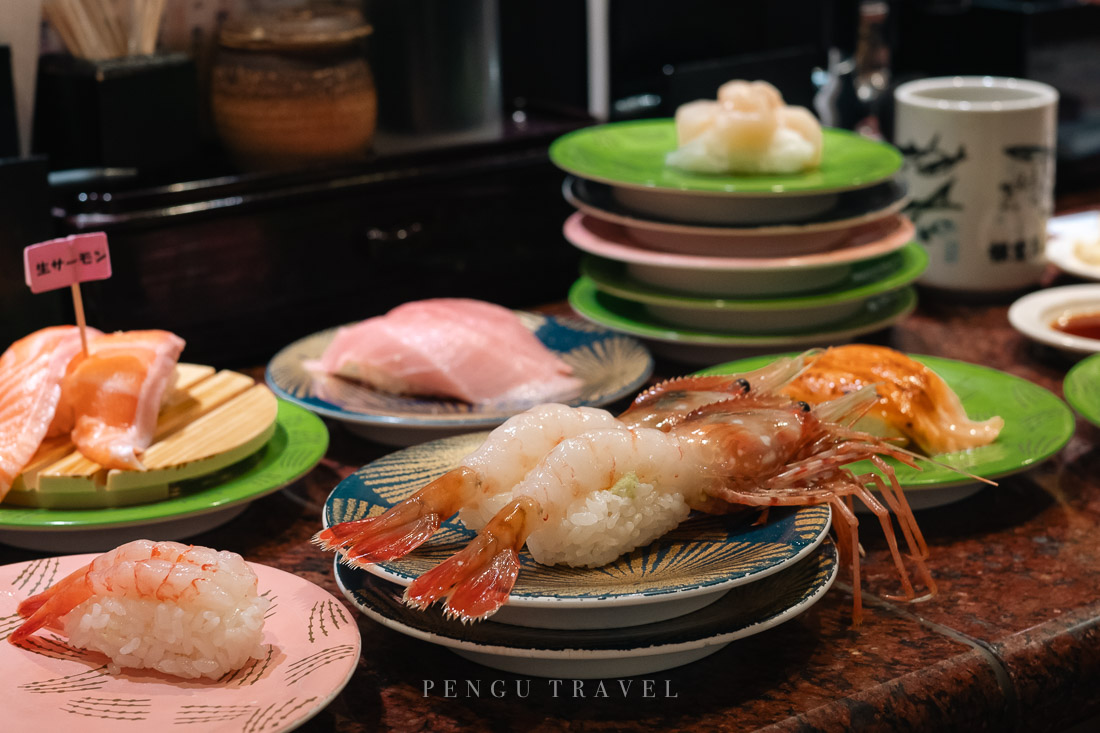 Pengu Travel｜根室花丸函館Kiralis店：必吃北海道迴轉壽司名店