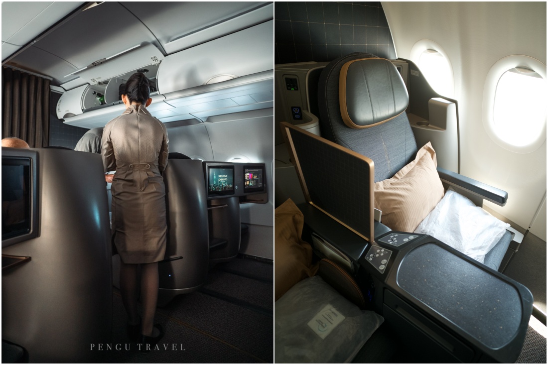 星宇航空 STARLUX Airlines 空服員於商務艙服務