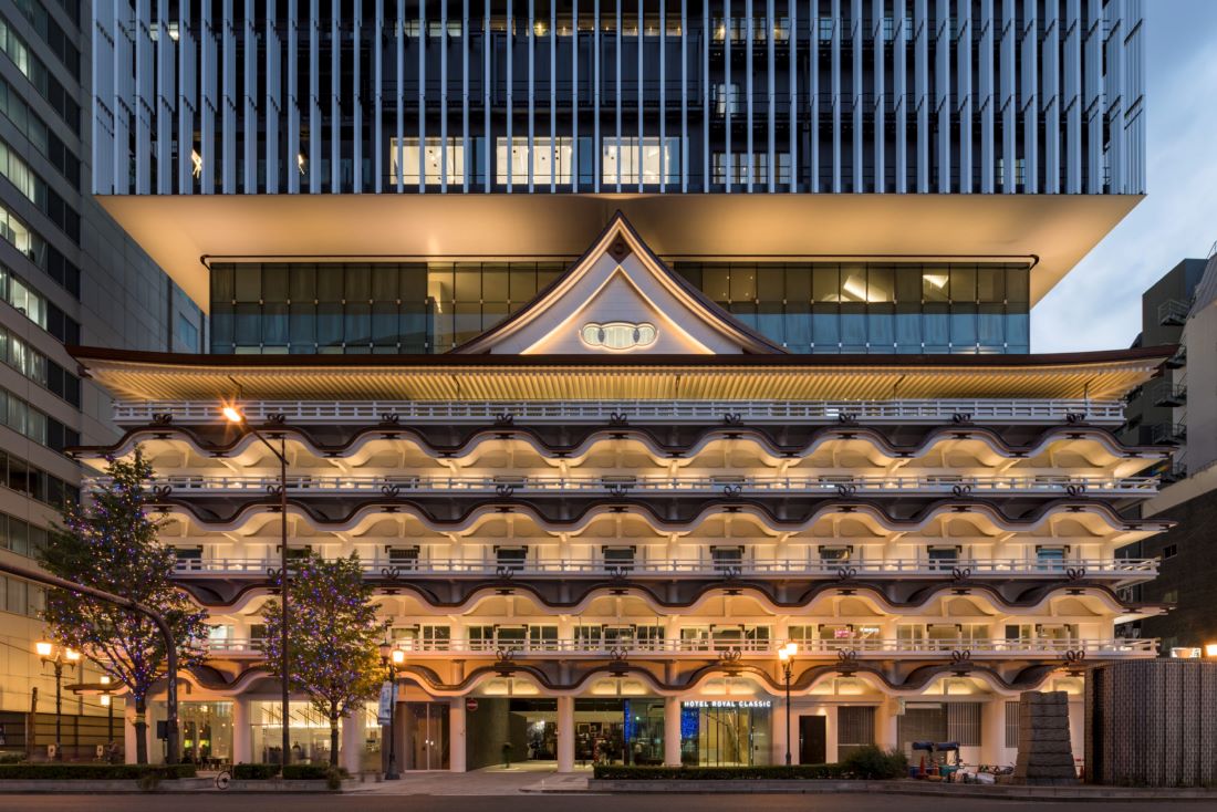 Hotel Royal Classic Osaka｜舊大阪新歌舞伎座改建飯店外觀